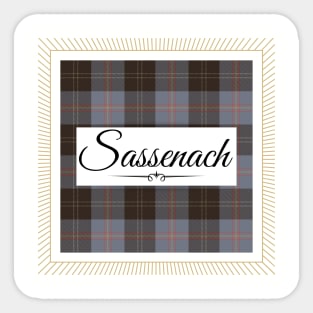 Sassenach Fraser Clan Tartan Sticker